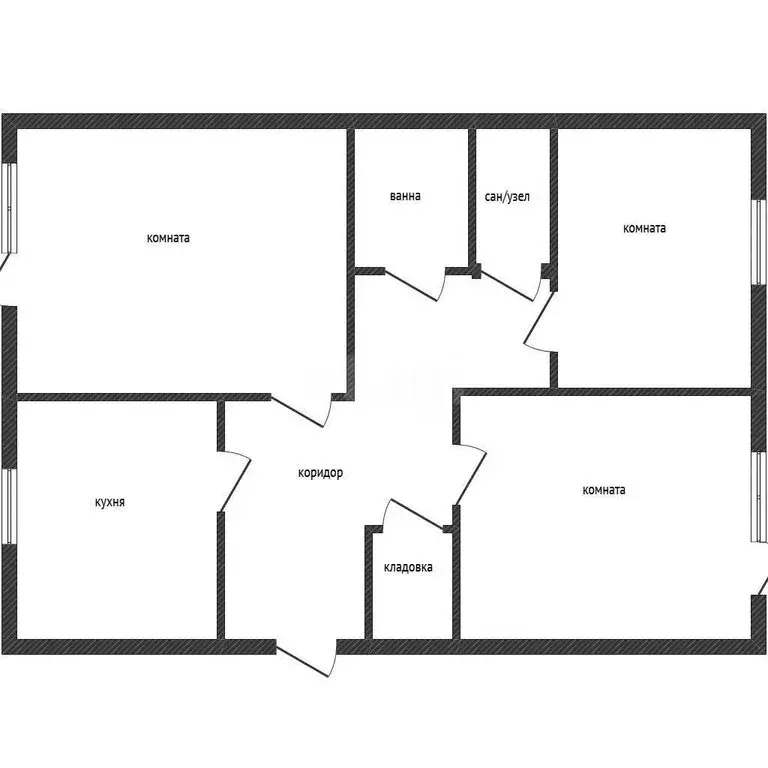 3-комнатная квартира: Бийск, Ленинградская улица, 28 (69.9 м) - Фото 1