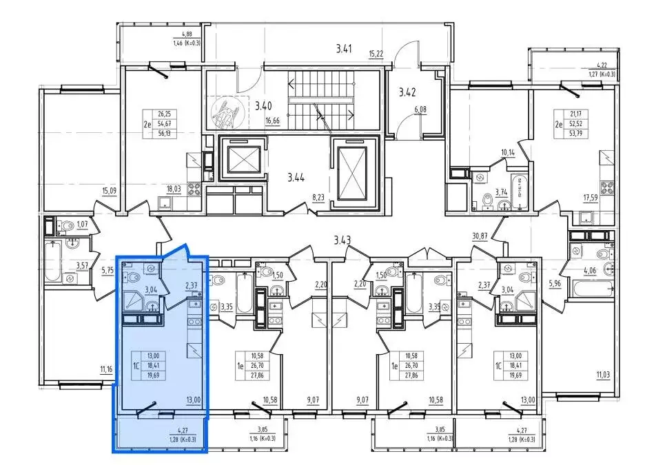 Квартира-студия: посёлок Шушары, Старорусский проспект, 3к2 (19.69 м) - Фото 2