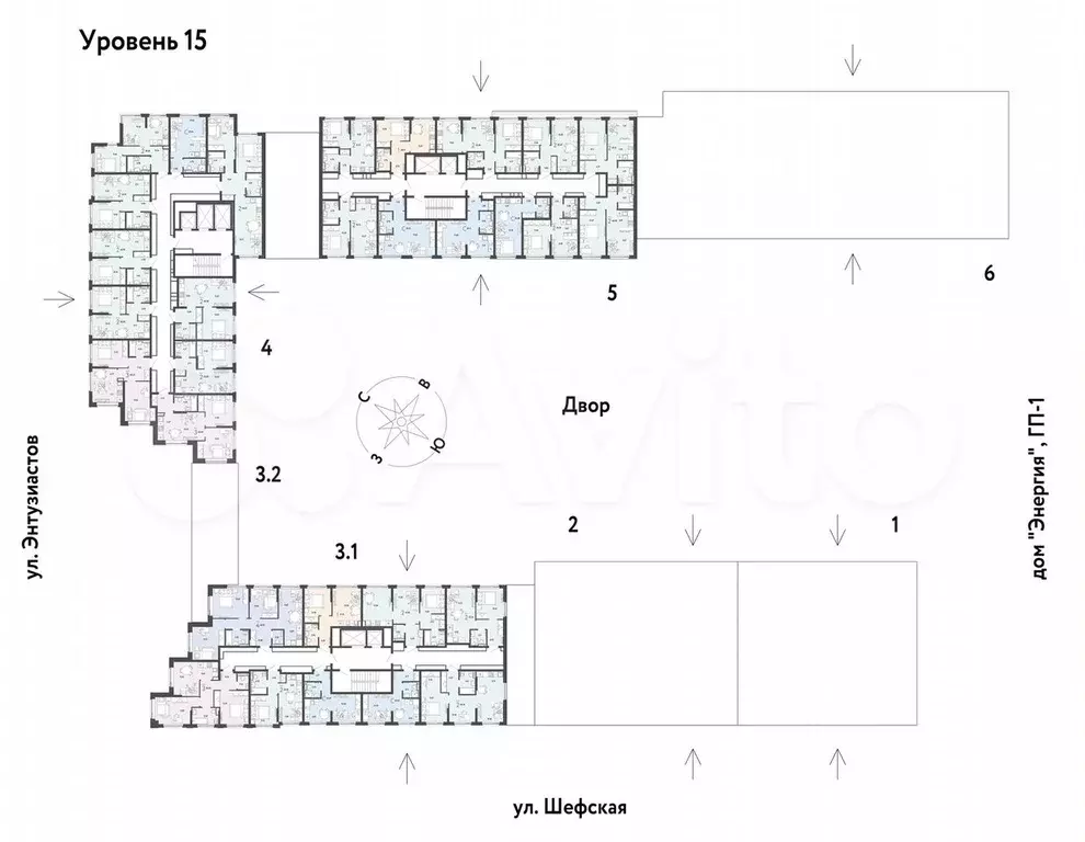 2-к. квартира, 43,7 м, 15/24 эт. - Фото 1