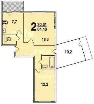 3-к кв. Москва ул. Генерала Кузнецова, 19К1 (67.0 м) - Фото 0