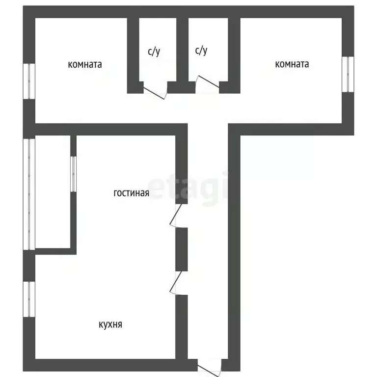 3-к кв. Воронежская область, Воронеж Ленинградская ул., 26А (61.2 м) - Фото 2