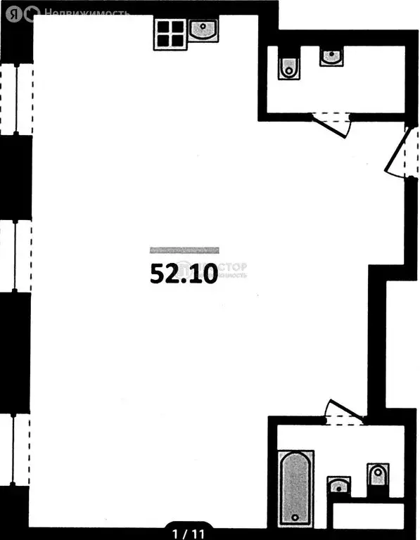2-комнатная квартира: Москва, Волоколамское шоссе, 71/22к1 (52.1 м) - Фото 1