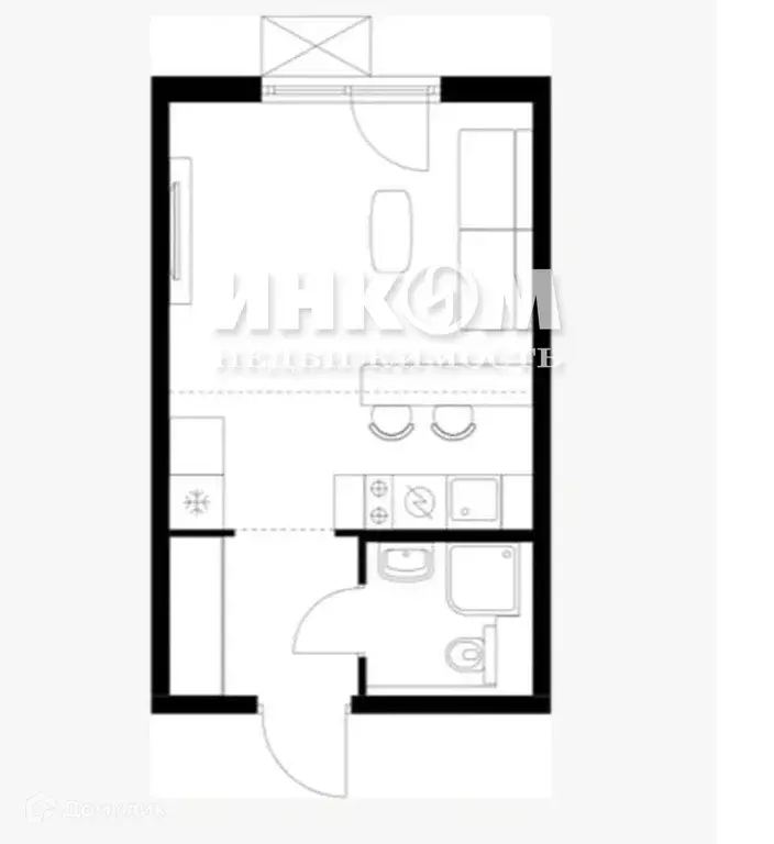 Продаётся квартира-студия, 25 м - Фото 1
