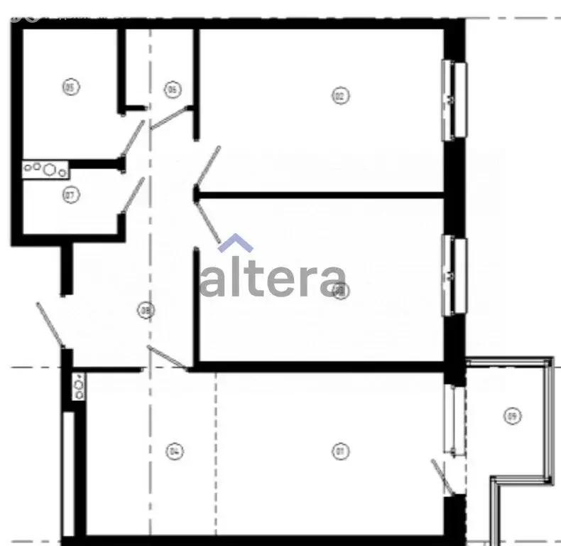 3-комнатная квартира: Казань, улица Шаляпина, 7 (66.28 м) - Фото 0