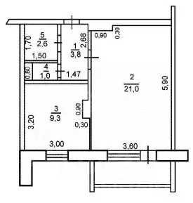 1-к кв. Оренбургская область, Оренбург ул. Березка, 2/1 (38.0 м) - Фото 2