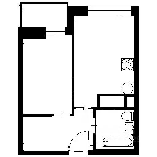 1-к кв. Татарстан, Казань ул. Новаторов, 8Б (36.0 м) - Фото 2