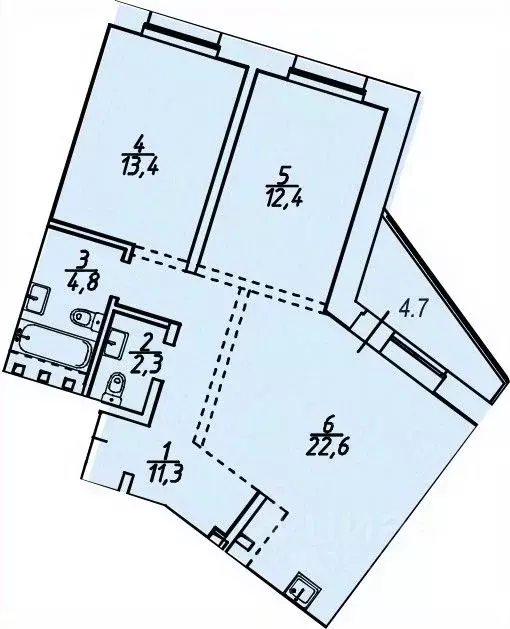 2-к кв. Иркутская область, Иркутский район, Маркова рп, Стрижи кв-л 15 ... - Фото 0