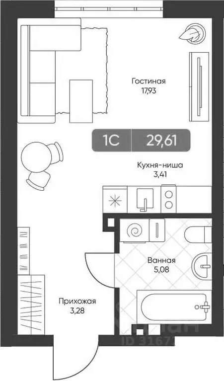 Студия Новосибирская область, Новосибирск Биография жилой комплекс ... - Фото 0