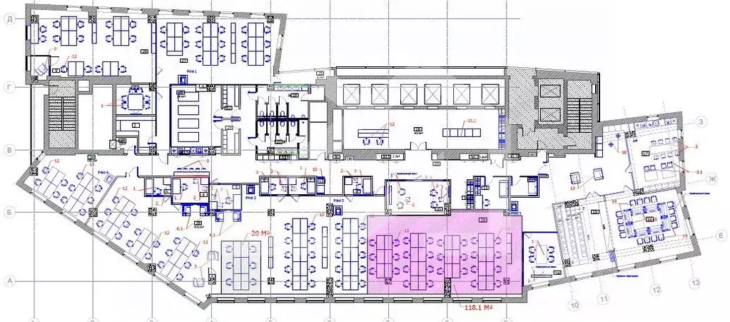 Помещение свободного назначения в Москва ул. Сущевский Вал, 18 (1312 ... - Фото 2
