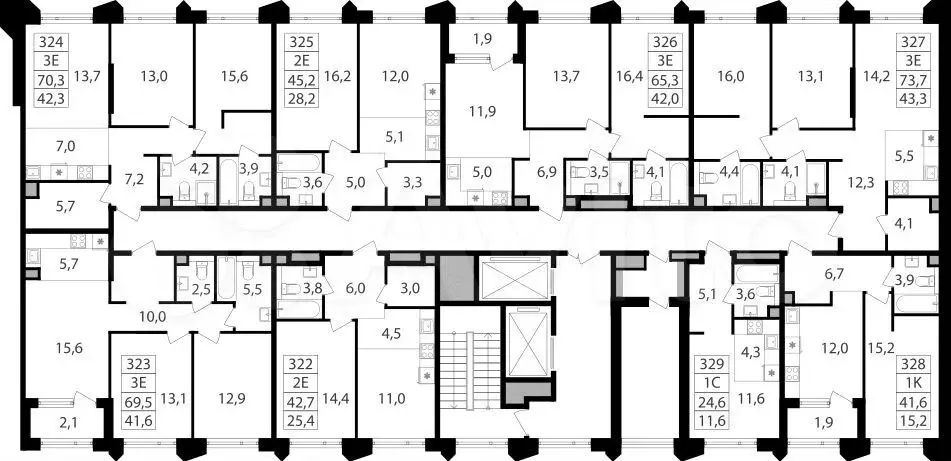 Квартира-студия, 24,6м, 8/17эт. - Фото 1