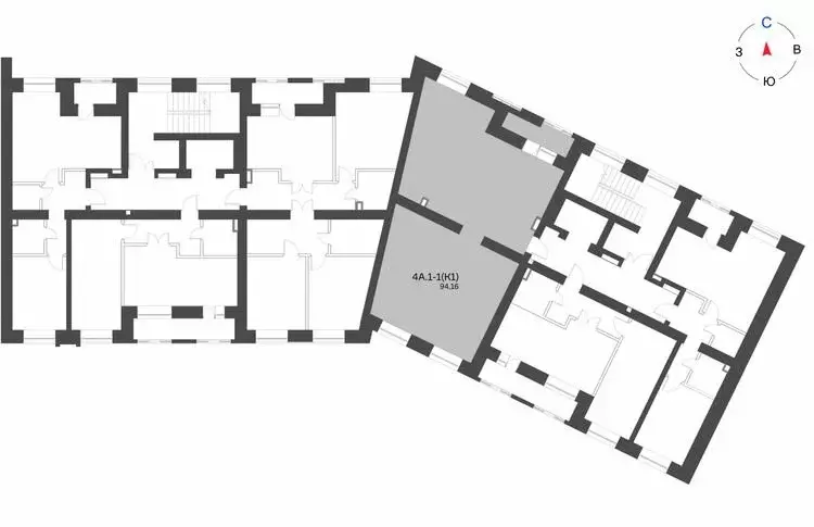4-комнатная квартира: Нижнекамск, 15-й микрорайон, ЖК Калина (94.16 м) - Фото 1