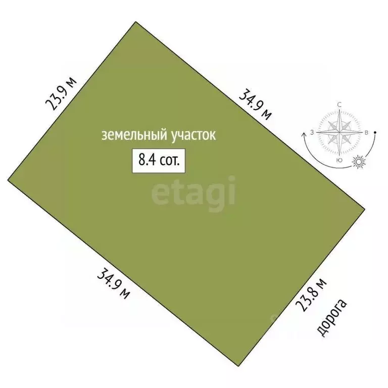 Участок в Тюменская область, Тюменский муниципальный округ, ... - Фото 2