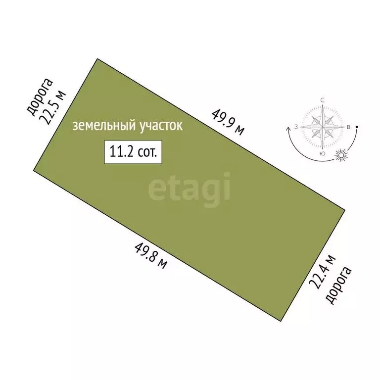 Участок в посёлок Новый Кременкуль, Кленовая улица (6 м) - Фото 1