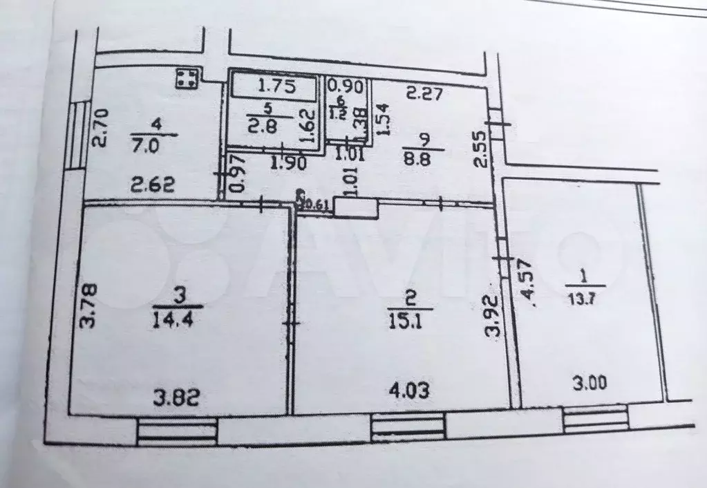 2-к. квартира, 47 м, 2/4 эт. - Фото 0