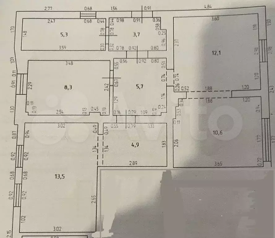 3-к. квартира, 72 м, 1/1 эт. - Фото 0