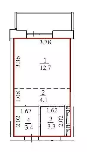 Квартира-студия: Пермь, Буксирная улица, 10 (23.5 м) - Фото 0