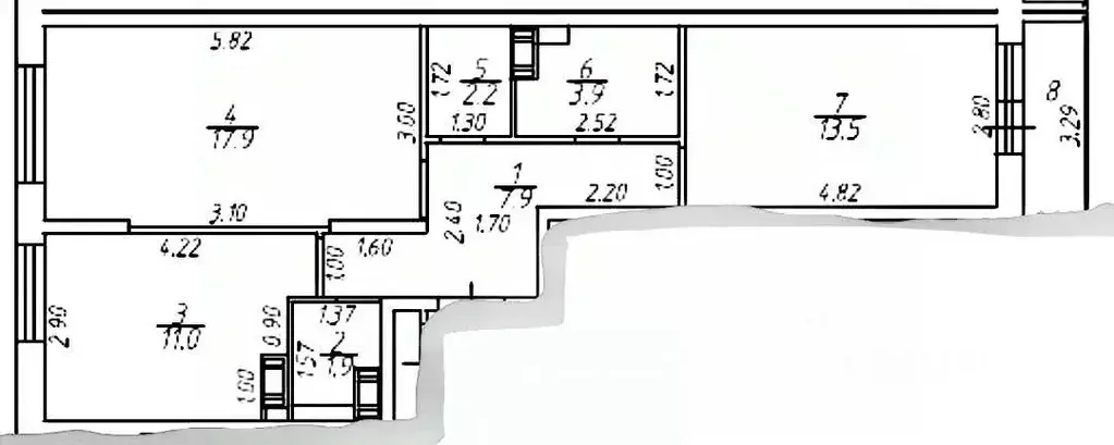 2-к кв. Московская область, Балашиха ш. Косинское, 2 (58.3 м) - Фото 2
