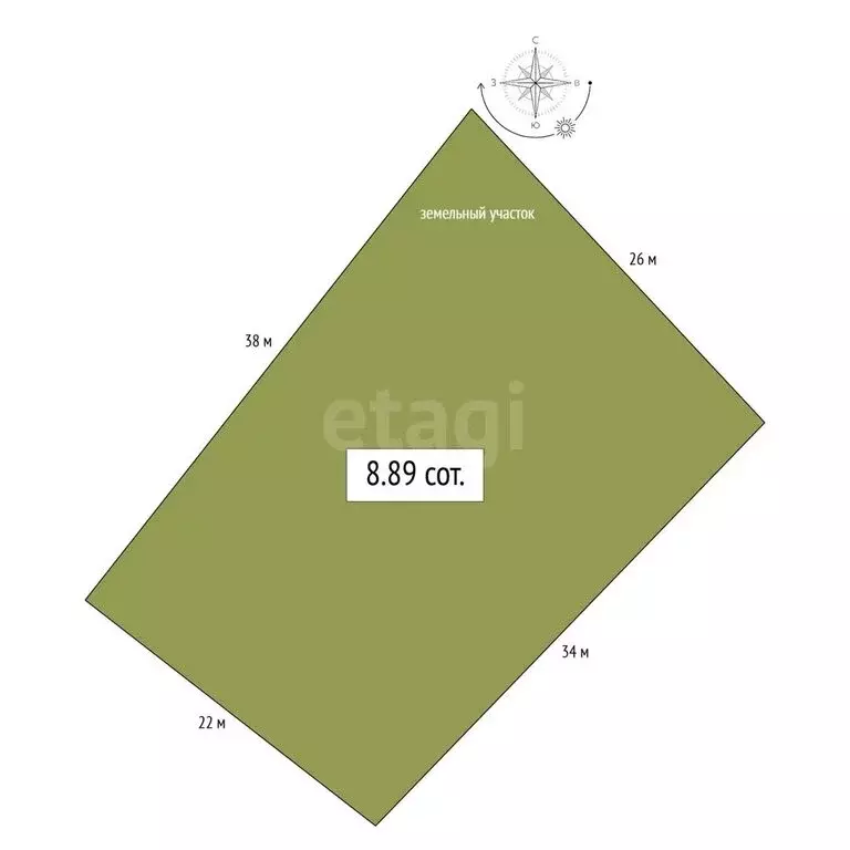 Участок в Горно-Алтайск, Коммунистический проспект (8.89 м) - Фото 1