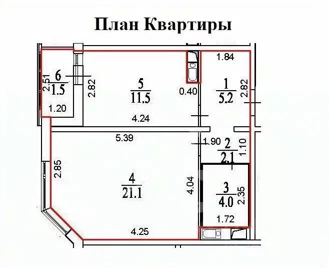 1-к кв. Московская область, Балашиха Московский проезд, 11 (43.9 м) - Фото 1