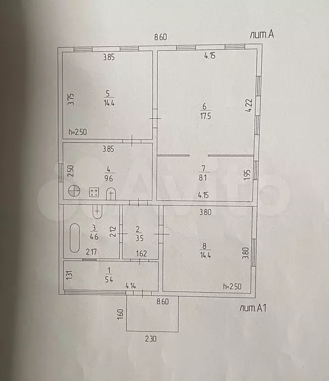 Дом 72 м на участке 8 сот. - Фото 1