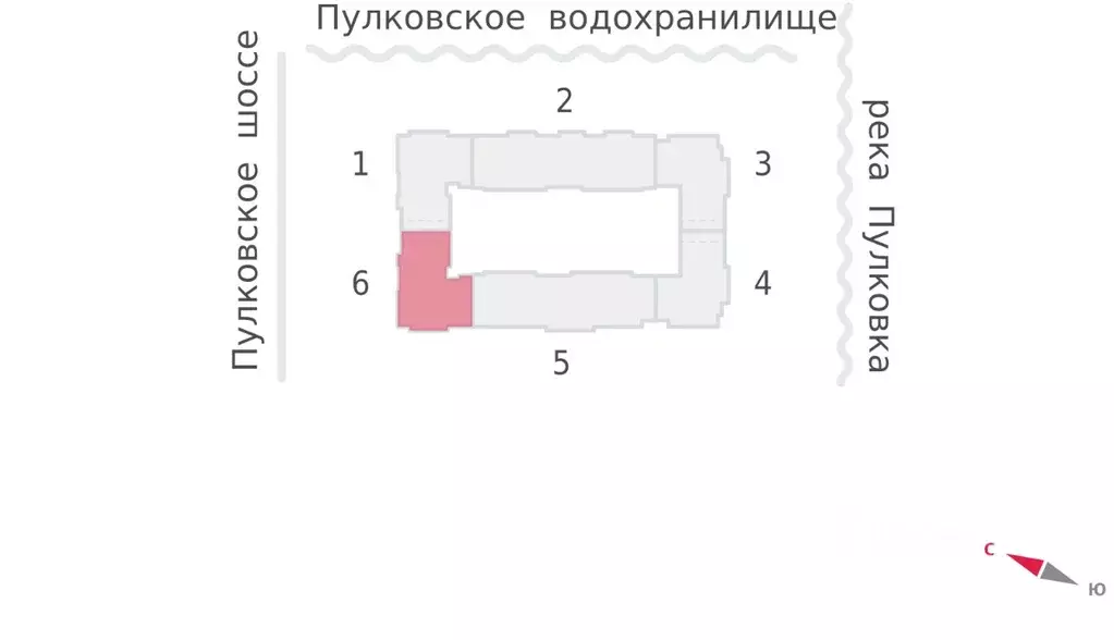 Студия Санкт-Петербург пос. Шушары, Пулково Лэйк жилой комплекс (21.8 ... - Фото 2