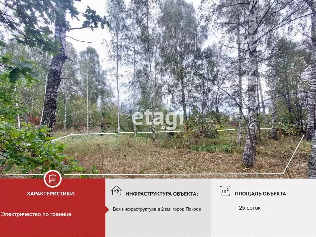 Участок в Владимирская область, Петушинский муниципальный округ, д. ... - Фото 1