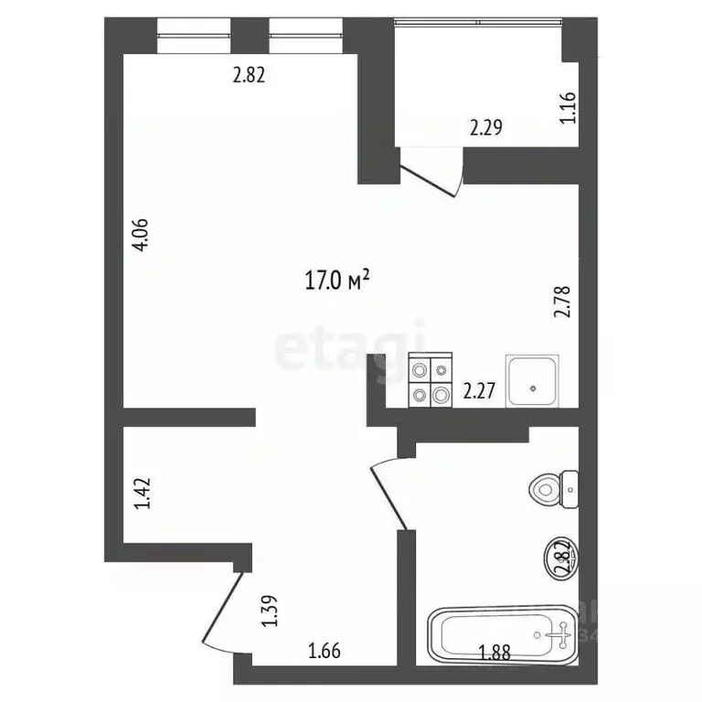 Студия Тюменская область, Тюменский муниципальный округ, д. Дударева ... - Фото 2