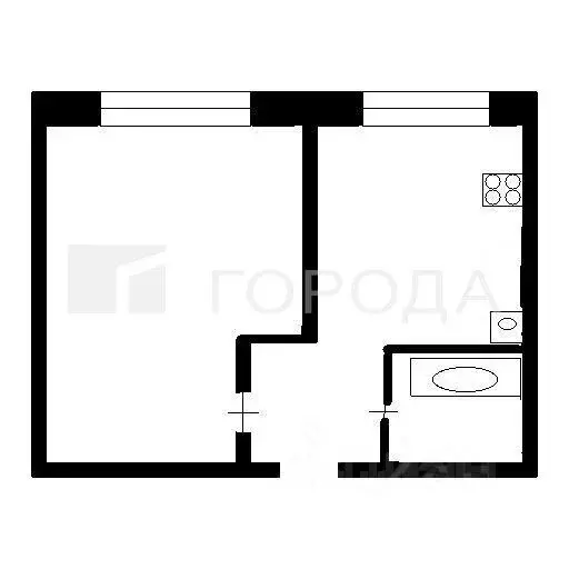 1-к кв. Новосибирская область, Новосибирск Ученическая ул., 4 (35.3 м) - Фото 2