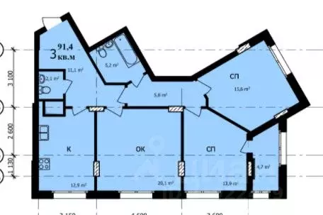 1-к кв. Нижегородская область, Нижний Новгород ул. Владимира ... - Фото 1