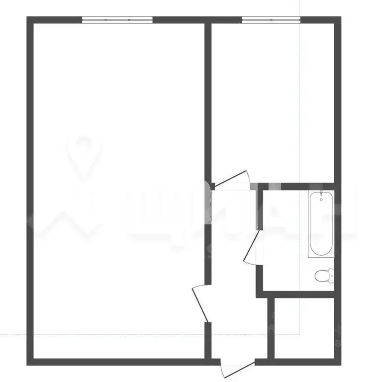 1-к кв. Красноярский край, Красноярск Семафорная ул., 399 (30.0 м) - Фото 1