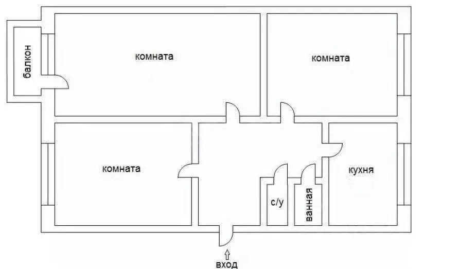 3-к кв. Липецкая область, Липецк ул. П.А. Папина, 29 (60.7 м) - Фото 1