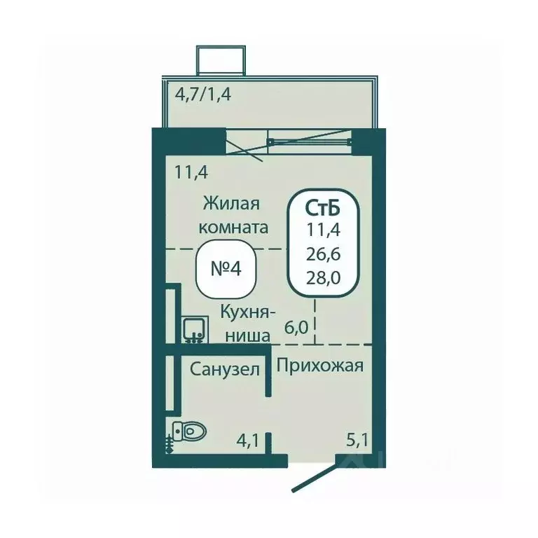 Студия Московская область, Солнечногорск городской округ, Андреевка ... - Фото 1