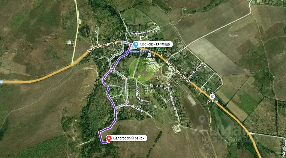 Участок в Крым, Белогорский район, с. Богатое ул. Калинина, 9 (25.0 ... - Фото 1