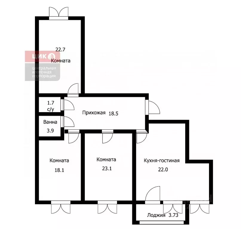 3-к кв. Рязанская область, Рязань ул. Чапаева, 56 (115.7 м) - Фото 2