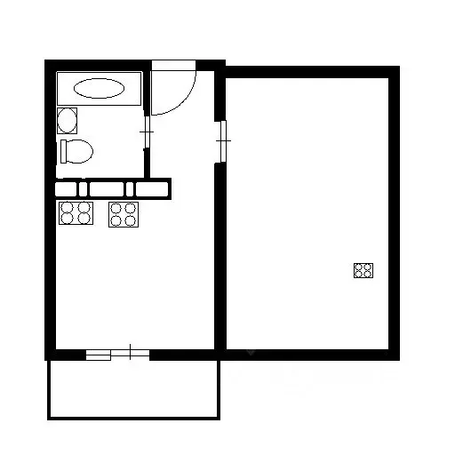 1-к кв. Воронежская область, Воронеж пер. Калашникова, 8 (37.0 м) - Фото 2