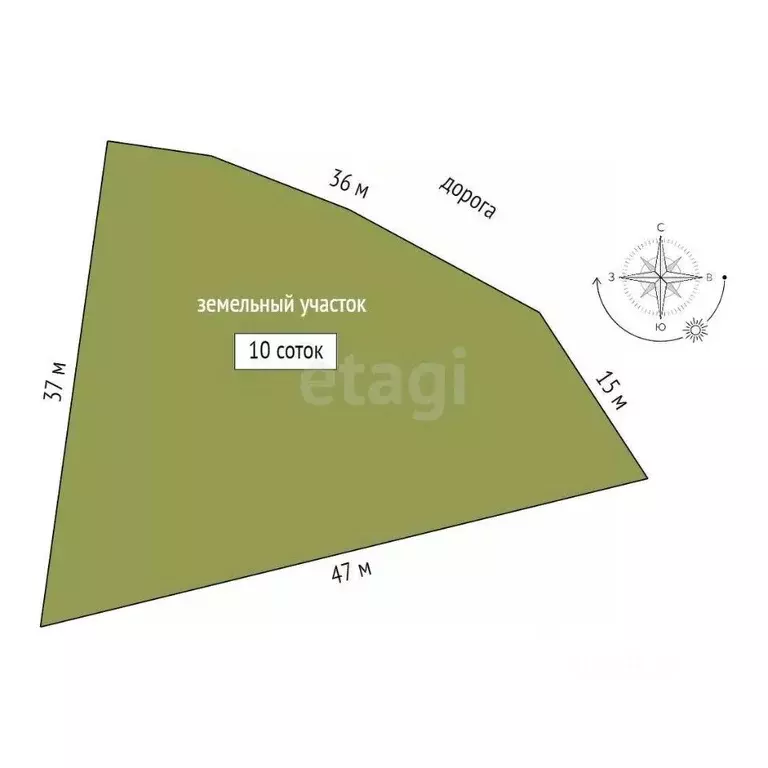 Участок в Крым, Ялта муниципальный округ, Виноградное пгт  (10.0 сот.) - Фото 2