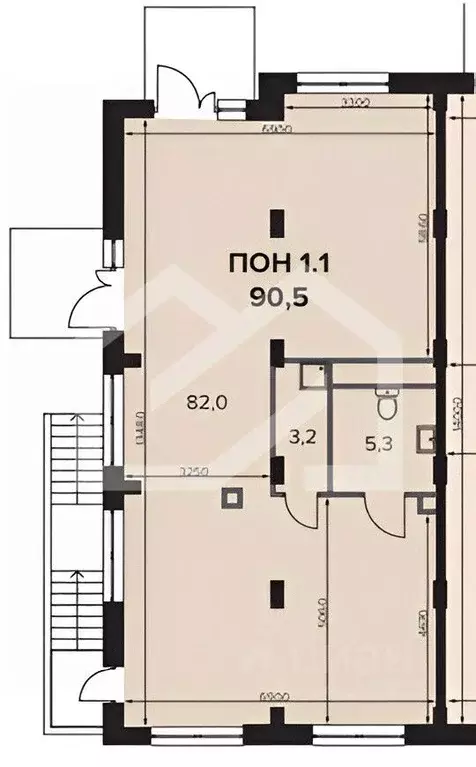 Помещение свободного назначения в Москва Ленинградское ш., 228к5 (91 ... - Фото 2