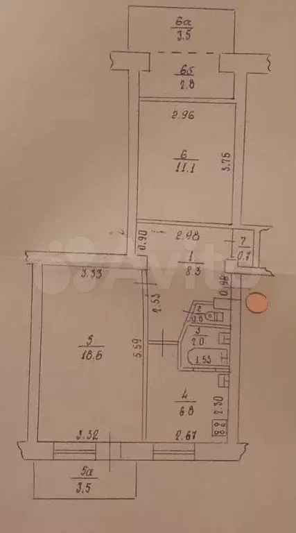 2-к. квартира, 47,5 м, 1/5 эт. - Фото 0