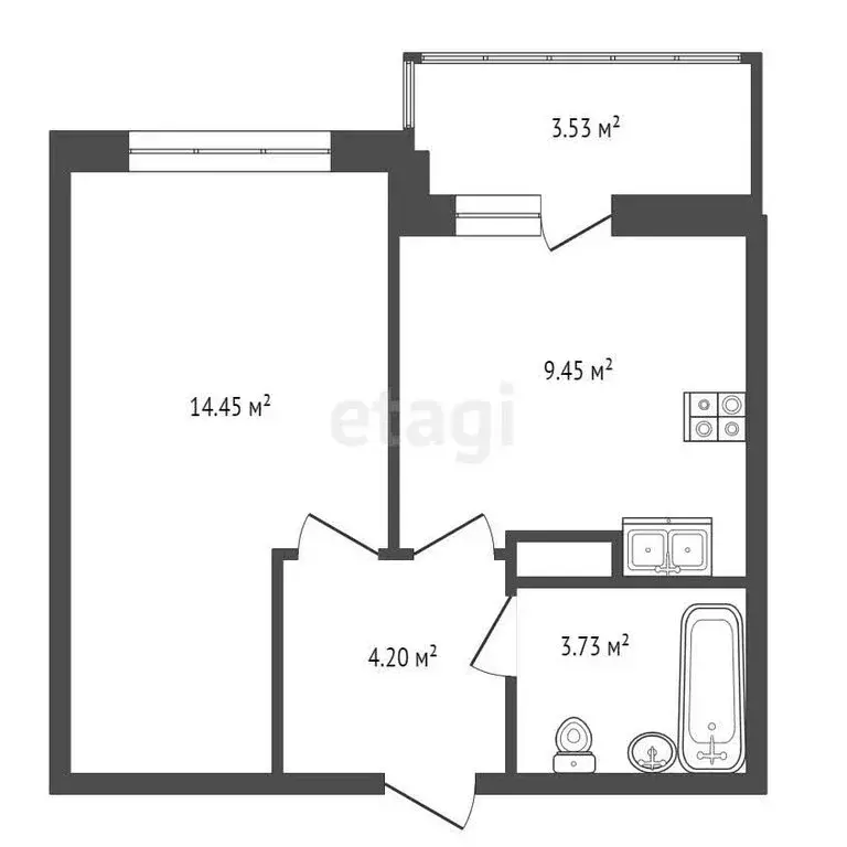 1-комнатная квартира: Мурино, улица Шувалова, 33/35 (31.8 м) - Фото 0