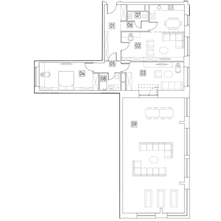 3-комнатная квартира: Москва, улица Ивана Франко, 6 (162.9 м) - Фото 1