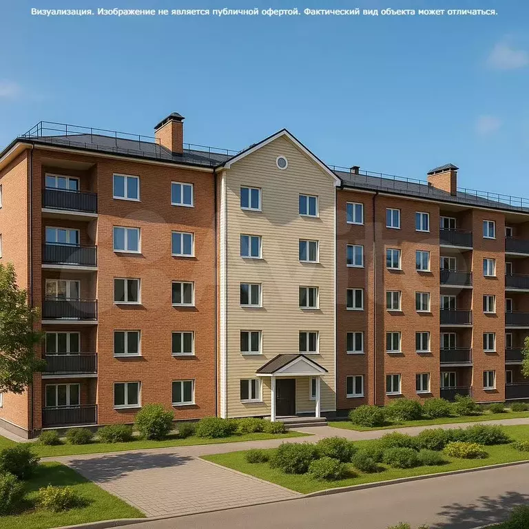 1-к. квартира, 34,9 м, 3/5 эт. - Фото 0