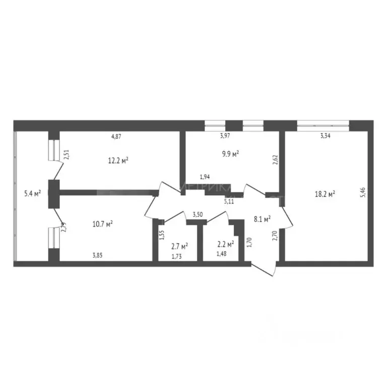 3-к кв. Тюменская область, Тюмень ул. Ю.-Р.Г. Эрвье, 26 (65.0 м) - Фото 0
