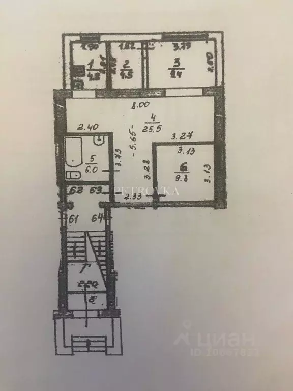 2-к кв. Московская область, Одинцово Северная ул., 42 (60.0 м) - Фото 2