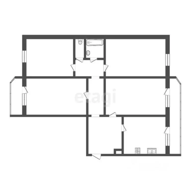 4-к кв. Тюменская область, Тюмень ул. Московский Тракт, 167 (105.5 м) - Фото 2