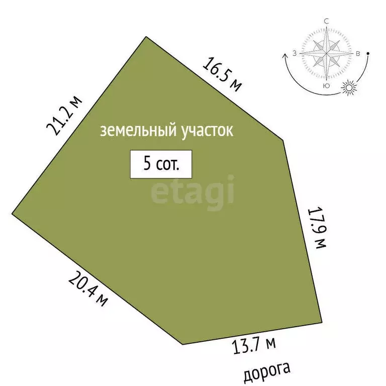 Участок в Феодосия, Камышовая улица, 5 (5 м) - Фото 1