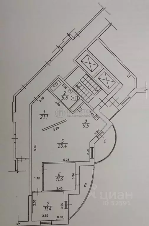 3-к кв. Московская область, Балашиха Ольгино мкр, ул. Граничная, 38 ... - Фото 2