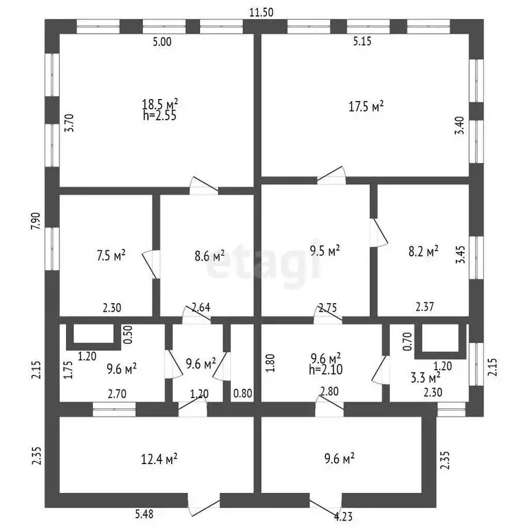 Дом в Ишим, Строительная улица (78.2 м) - Фото 1