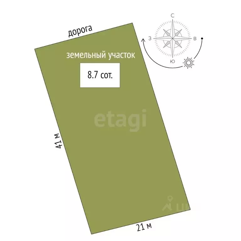 Участок в Тюменская область, Тюменский муниципальный округ, с. Каменка ... - Фото 2