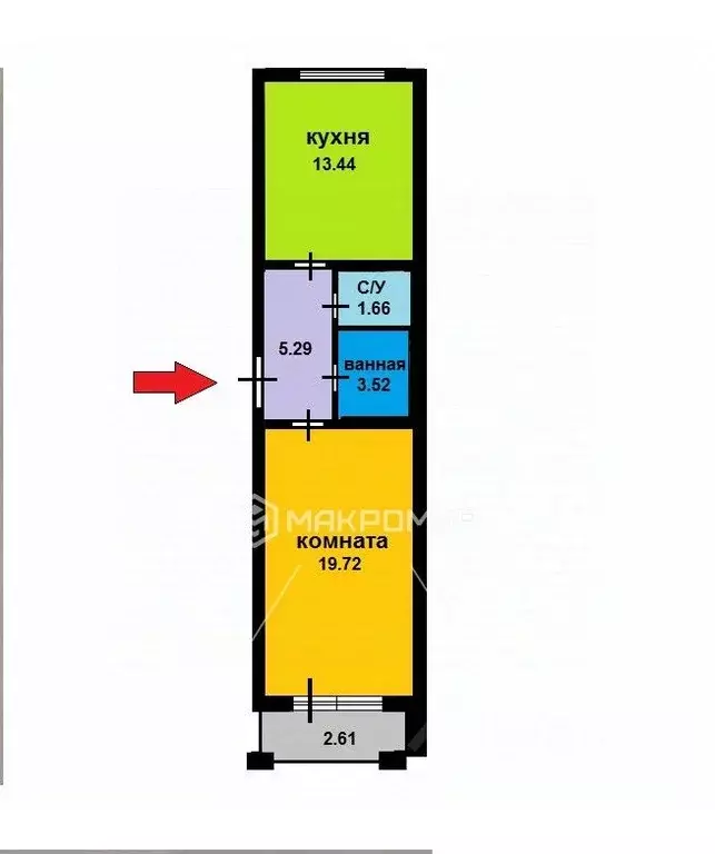 1-к кв. Санкт-Петербург, Санкт-Петербург, Зеленогорск Гражданская ул., ... - Фото 2