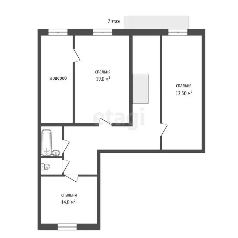 4-комнатная квартира: Тюмень, улица Самарцева, 30 (130 м) - Фото 2